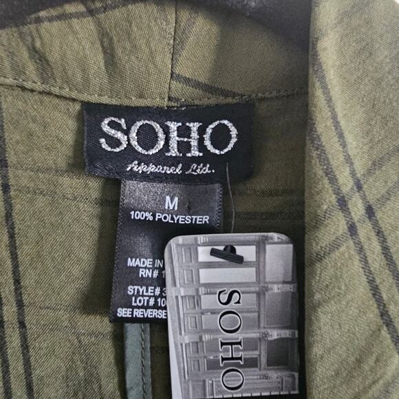 SOHO Apparel LTD. New with Tags Green Cardigan size Medium - Picture 4 of 7